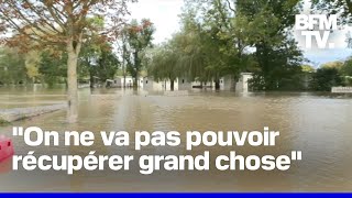 Inondations les habitants découvrent les dégâts et craignent de nouvelles pluies [upl. by Sredna]