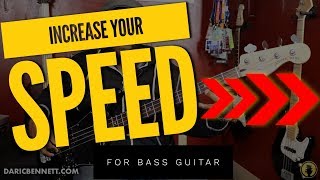 HOW TO INCREASE YOUR SPEED ON THE BASS  EXERCISE  Daric Bennett’s Bass Lessons [upl. by Badger]