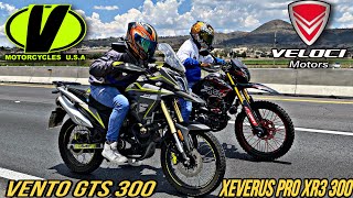 Veloci Xeverus Pro XR3 300 vs Vento GTS 300Carrera¿En Verdad Son 300 CC😱😢 [upl. by Raab]