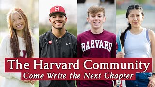 The Harvard Community  Come Write the Next Chapter [upl. by Akinuahs]