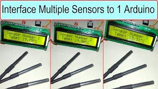 Interfacing Multiple DS18B20 Temperature Sensor to ArduinoMicrocontroller [upl. by Eiryk]