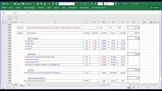 Analisis de precios unitarios  apu 1  Presupuesto de Obra  Excel  PRECEX 04 [upl. by Adnirolc]