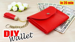 DIY PURSE WALLET COMPACT POUCH IDEA 2018 Old Bag Transform [upl. by Yvi]