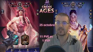 11 combats PVE et 1 combat PVP sur cross the ages TCG FR [upl. by Coopersmith]