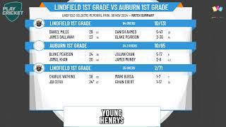 Lindfield 1st Grade v Auburn 1st Grade [upl. by Eisaj]