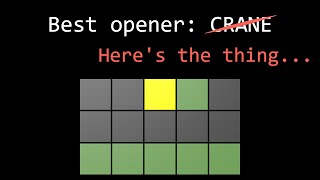 Oh wait actually the best Wordle opener is not “crane”… [upl. by Retsbew]