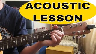 How to play Leave out All the Rest Linkin Park Guitar Lesson easy acoustic tutorial [upl. by Honig261]