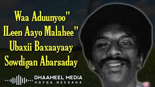 HEESTII  UBAXII BAXAAYAY SOWDIGAN ABAARSADAY  MAXAMED WARSAME QASAALI  LYRICS [upl. by Volotta]