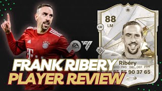 EAFC 24 PLAYER REVIEW Featuring 88 ICON FRANK RIBERY ULTIMATE TEAM [upl. by Sucramed178]