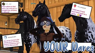 Doing Your Star Stable Dares AGAIN 😳 Buying ALL the Appaloosa Friesians [upl. by Kina]