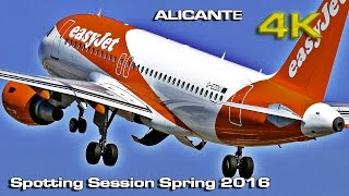 Alicante Airport Spotting Session Spring 2016 4K [upl. by Tracie]