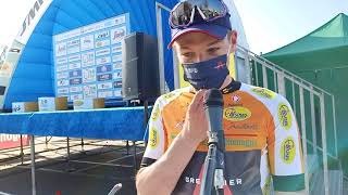 Ethan Hayter  Interview at the finish  St3 Settimana Coppi e Bartali 2021 [upl. by Krilov8]