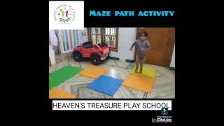 MAZE PATH ACTIVITY  HEAVENS TREASURE PLAY SCHOOL PONMAR [upl. by Anaehr]