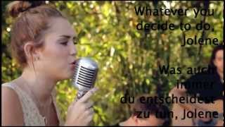 Miley Cyrus  Jolene Lyrics  Deutsche Übersetzung [upl. by Kalli]