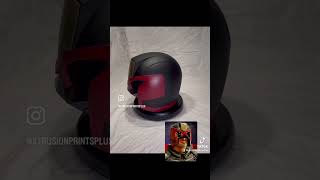 3D printed Judge Dredd helmet by XtrusionPrintsPlus judgedredd comics sylvesterstallone elegoo [upl. by Ardnnaed343]