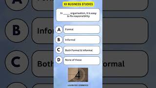 Business Studies Class XII MCQ  Management  Formal Informal Organisations quiz [upl. by Saylor470]