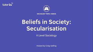 Secularisation  Beliefs in Society  ALevel Sociology [upl. by Gracye]