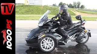 CanAm Spyder RS ST RT Testfahrt 2014 [upl. by Dijam981]