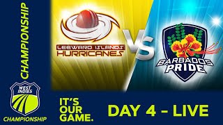 🔴 LIVE Leeward Islands v Barbados  Day 4  West Indies Championship 2024  Saturday 13th April [upl. by Earaj674]