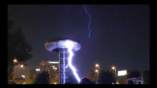 LARGEST TESLA COIL IN THE WORLD 3 million volts discharged [upl. by Hsirk]