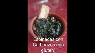 Espinacas con Garbanzos Sin Gluten [upl. by Adym]