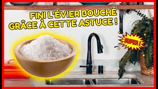 Comment déboucher un évier de cuisine juste avec du sel [upl. by Kenelm595]