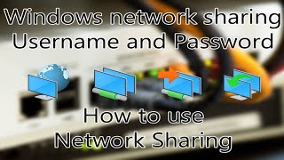 Find windows network sharing username and password and how to use network sharing [upl. by Ecenahs681]