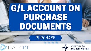 421 Purchase Process GL ACCOUNT ON PURCHASE DOCUMENTS  Dynamics Business Central NAV [upl. by Adlare901]