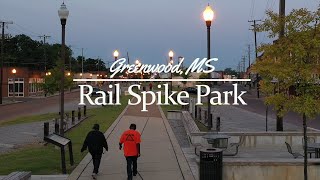 Rail Spike Park  Greenwood Mississippis 2016 conversion of abandoned CampG railway in its town [upl. by Lange]