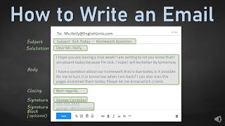 How to Write an Email [upl. by Otrebile]