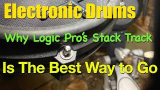 Logic Pros Stack Track  the Best option for your Electronic Drums [upl. by Enihpad63]