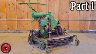 1920s Lawn Mower Restoration  Part 1 [upl. by Eiramlatsyrk]