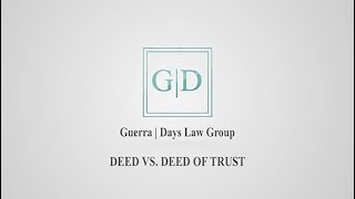 Deed Vs Deed of Trust [upl. by Abott]