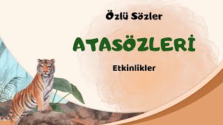 Atasözleri ve anlamları [upl. by Peace]