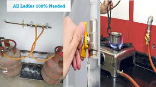 How To Make Outside Gas Connection And fittings Step By Step Easy [upl. by Viviene]