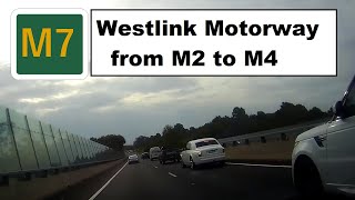 【Sydney drive】 M route 7South1 Westlink M2Seven Hills  M4Eastern Creek [upl. by Warms]