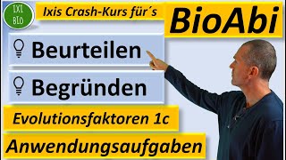 Anwendungsaufgaben Evolutionsfaktoren 1c Selektionsart begründen Schutzstatus begründen BioAbi [upl. by Rohpotsirhc]