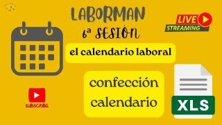 confección del calendario laboral [upl. by Ahseikal]