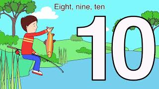 12345 Once I Caught a Fish Alive with Lyrics  irsamuneebkids  Nursery Rhymes amp Kids Songs [upl. by Dodwell927]