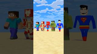 Herobrine and Superheroes in Break Egg Challenge [upl. by Kenna]