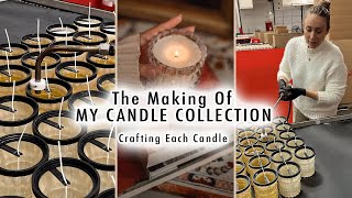 CRAFTING EACH CANDLE The Making Of My Candle Collection  XO MaCenna [upl. by Anerak]