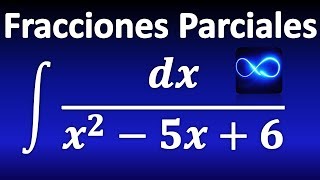 264 Integral mediante fracciones parciales factores lineales distintos [upl. by Aitnahc]