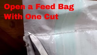 How to Open a Feed Bag [upl. by Ahsiemal]