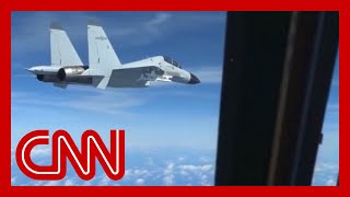 Video shows Chinese fighter jet intercepting US aircraft [upl. by Fabrice]