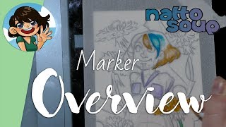 Waterbased Markers on Tracing Paper Overview [upl. by Nnaj]