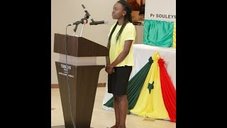 Concours Général Sénégal 2015 Haby KA Meilleure Elève du Sénégal [upl. by Ynabe]