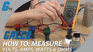 How To Measure Volts Amps Watts amp Ohms with a Multimeter [upl. by Corella]