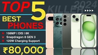 Top 5 Flagship Phone Under 80000 In INDIA 2024  Best Flagship Smartphone Under 80000 in August 2024 [upl. by Yajet]