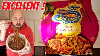 These HOISIN DUCK NOODLES by BLUE DRAGON are EXCELLENT   Iceland Exclusive Brand  FOOD REVIEW [upl. by Semaj25]