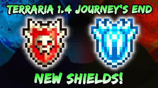 NEW Hero Shield amp Frozen Shield in Terraria Journeys End 14 Upgraded Paladins Shield [upl. by Domph]